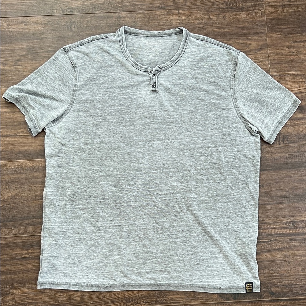 Lucky Brand Heather Gray Short Sleeve Tee